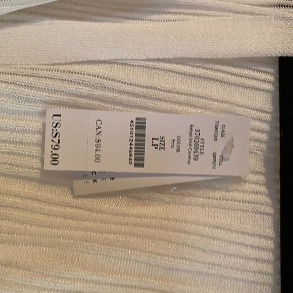 White Long Tie Thin Sweater - Picture 4 of 4